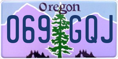 OR license plate 069GQJ