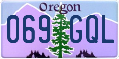 OR license plate 069GQL