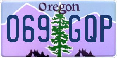 OR license plate 069GQP
