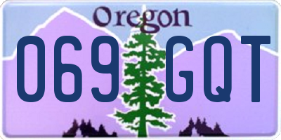OR license plate 069GQT