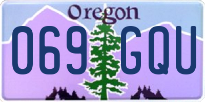 OR license plate 069GQU