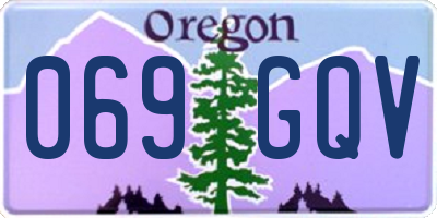OR license plate 069GQV