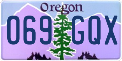 OR license plate 069GQX