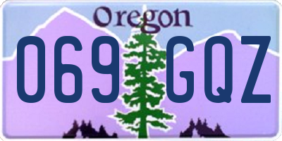 OR license plate 069GQZ