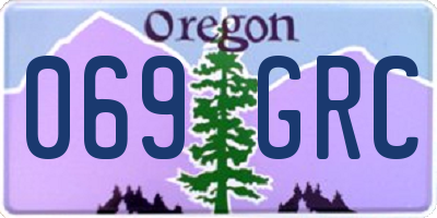 OR license plate 069GRC
