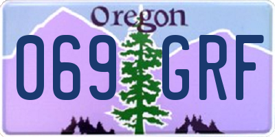 OR license plate 069GRF