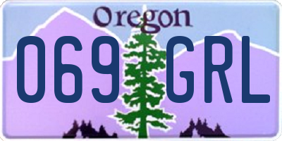 OR license plate 069GRL