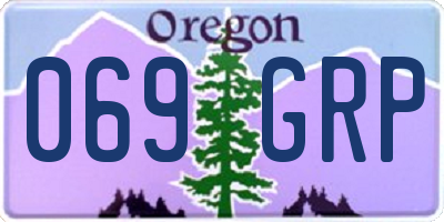 OR license plate 069GRP