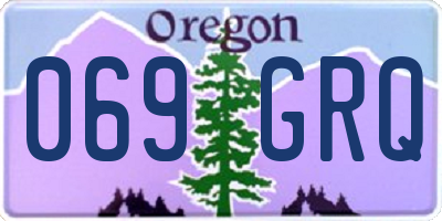 OR license plate 069GRQ