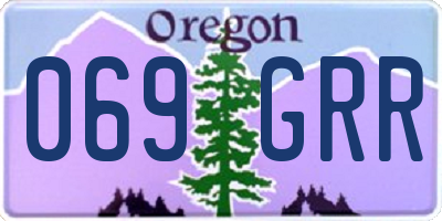 OR license plate 069GRR