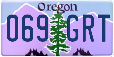 OR license plate 069GRT