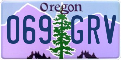 OR license plate 069GRV