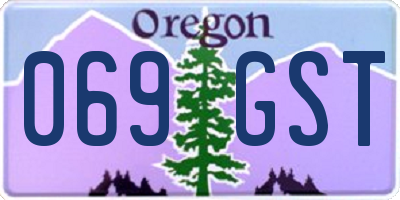 OR license plate 069GST