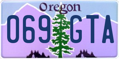 OR license plate 069GTA