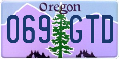 OR license plate 069GTD