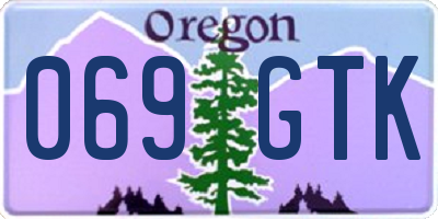 OR license plate 069GTK