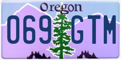 OR license plate 069GTM