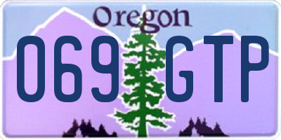 OR license plate 069GTP
