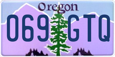 OR license plate 069GTQ