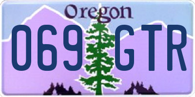 OR license plate 069GTR