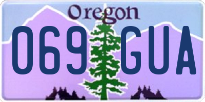 OR license plate 069GUA