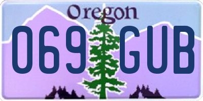 OR license plate 069GUB