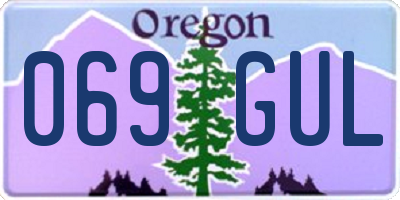 OR license plate 069GUL