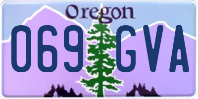 OR license plate 069GVA