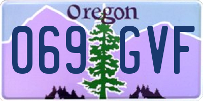 OR license plate 069GVF