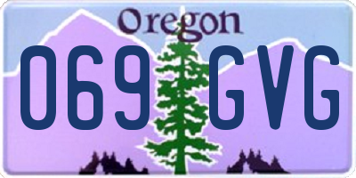 OR license plate 069GVG