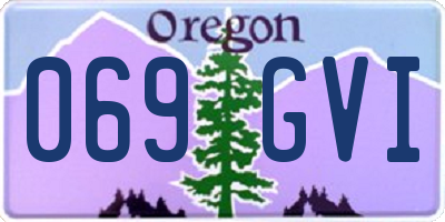 OR license plate 069GVI