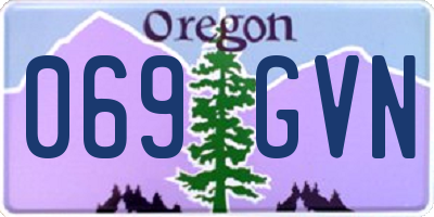OR license plate 069GVN