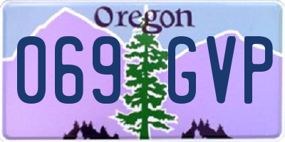 OR license plate 069GVP