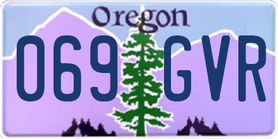 OR license plate 069GVR