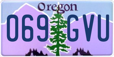 OR license plate 069GVU