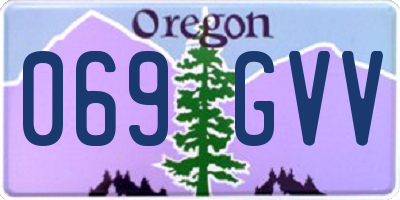 OR license plate 069GVV