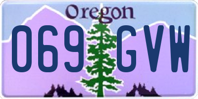 OR license plate 069GVW