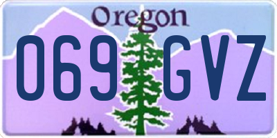OR license plate 069GVZ