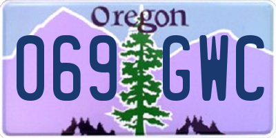 OR license plate 069GWC