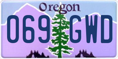 OR license plate 069GWD