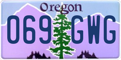 OR license plate 069GWG