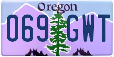 OR license plate 069GWT