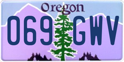 OR license plate 069GWV