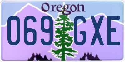 OR license plate 069GXE