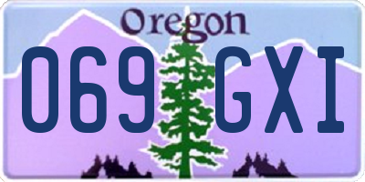 OR license plate 069GXI