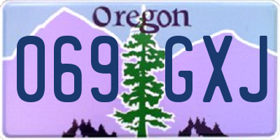 OR license plate 069GXJ