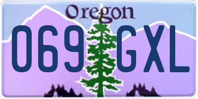 OR license plate 069GXL