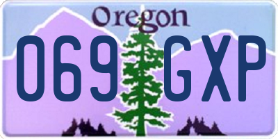 OR license plate 069GXP