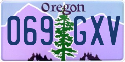 OR license plate 069GXV
