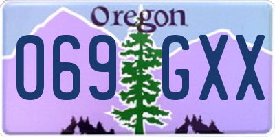 OR license plate 069GXX